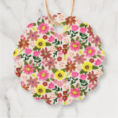 Blumenhase Frohe Ostern Frühlingsgeschenk-Anhänger Geschenkanhänger (Rückseite)