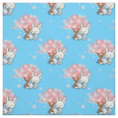Blumenhasen Stoff (Muster)