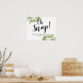 Blumenhashtag Poster (Küche)