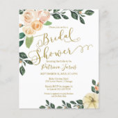 Blumenhaushalt Herbst Brautdusche Einladung (Vorderseite)