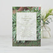 Blumenhäusliche Party Einladung (Stehend Vorderseite)