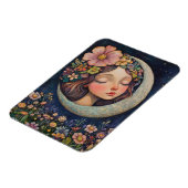 Blumenhaut und Crescent Moon Magnet (Linke Seite)