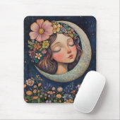 Blumenhaut und Crescent Moon Mousepad (Mit Mouse)