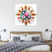 Blumenhäute - Perfektes Geschenk für sie Leinwanddruck (Insitu (Schlafzimmer))