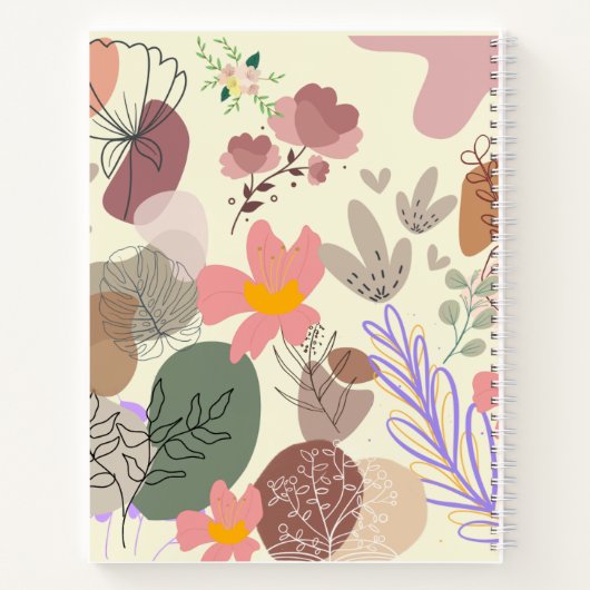 Blumenheft Notizblock (Rückseite)