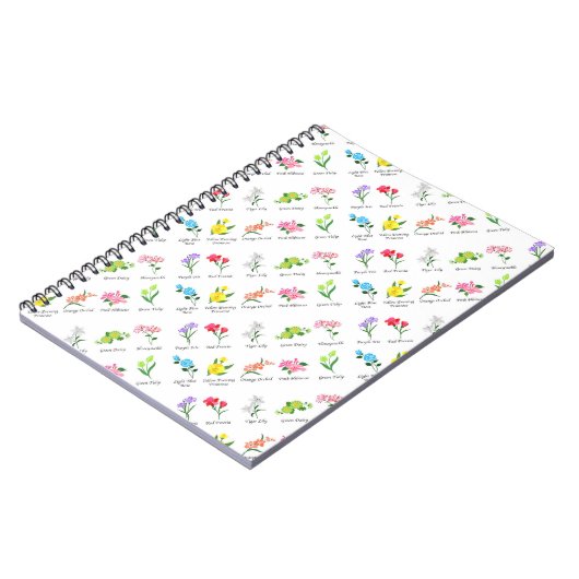 Blumenheft Notizblock (Linke Seite)