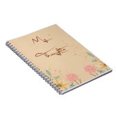 Blumenheft Notizblock (Rechte Seite)
