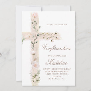Blumenheilige Kreuzbestätigung Einladung