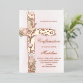 Blumenheilige Kreuzbestätigung Folieneinladung (Stehend vorne)