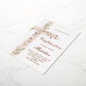 Blumenheilige Kreuzbestätigung Folieneinladung (Gedreht)