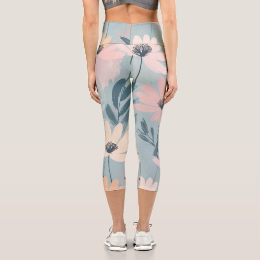 Blumenheilung Capri Leggings (Rückseite)