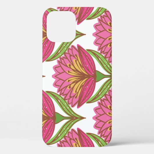 Blumenhelligkeit: Rot weiß Vintag. Case-Mate iPhone Hülle (Rückseite)