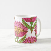 Blumenhelligkeit: Rot weiß Vintag. Kaffeetasse (VorderseiteRechts)