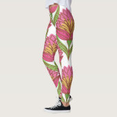 Blumenhelligkeit: Rot weiß Vintag. Leggings (Links)