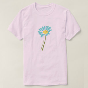 Blumenhemd – Blaue Farben T-Shirt