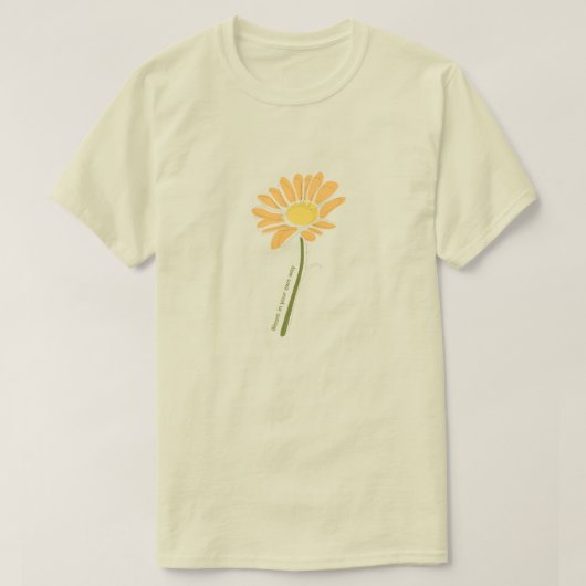 Blumenhemd – Orange Töne T-Shirt (Design vorne)