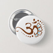 Blumenhennastrauch OM Button (Vorne & Hinten)