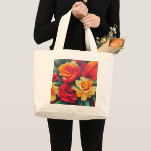 Blumenherbst Jumbo Stoffbeutel