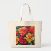Blumenherbst Jumbo Stoffbeutel (Vorne)