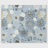 Blumenherbstdesign Geschenkpapier (Flach)