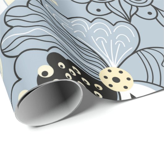 Blumenherbstdesign Geschenkpapier (Rolleneckpunkt)