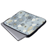 Blumenherbstdesign Laptopschutzhülle (Vorne Knopf)