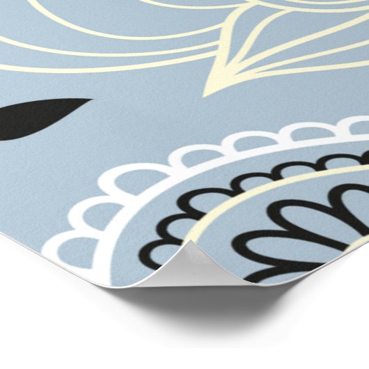 Blumenherbstdesign Poster (Ecke)