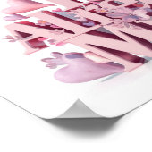 *~* Blumenherz Ap85 Gesetz Anziehungsmanifestation Poster (Ecke)