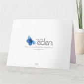 Blumenherz-Blumenstraußkunst danken Ihnen zu Dankeskarte (Rückseite)