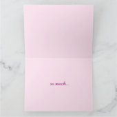 Blumenherz-Blumenstraußkunst danken Ihnen zu Dankeskarte (Innenseite)