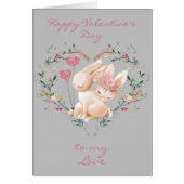 Blumenherz Bunnies am Valentinstag der Liebe (Vorne)