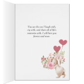 Blumenherz Bunnies am Valentinstag der Liebe (Innen (Rechts))