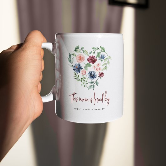 Blumenherz "Diese MAMA wird von" Kaffeetasse