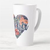 Blumenherz für Lehrer Milchtasse (Rechte Ecke)