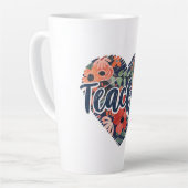 Blumenherz für Lehrer Milchtasse (Linke Ecke)