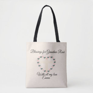 Blumenherz-Glaubenssegen für eine liebevolle Oma Tasche
