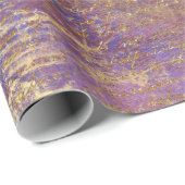 Blumenherz Gold Antike Handschrift Geschenkpapier (Rolleneckpunkt)