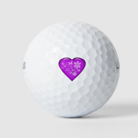 Blumenherz Golfball (Vorderseite)