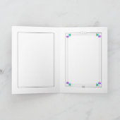 Blumenherz, Hummingbird, Buffalo Karierte Karte (Innenseite)