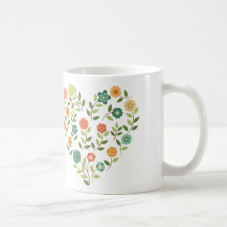 Blumenherz-Kaffee-Tasse Kaffeetasse