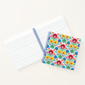 Blumenherz Kunstmuster Notizblock (Innenseite)