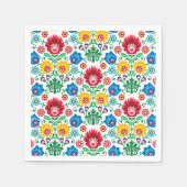 Blumenherz Kunstmuster Serviette (Vorderseite)