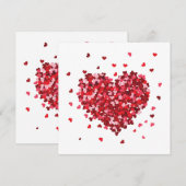 Blumenherz Liebe Valentinstag (Vorne/Hinten)