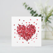 Blumenherz Liebe Valentinstag (Stehend Vorderseite)