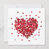 Blumenherz Liebe Valentinstag (Rückseite)