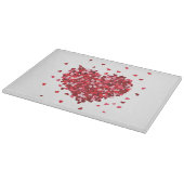 Blumenherz Liebe Valentinstag Schneidebrett (Ecke)