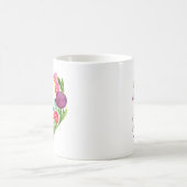 Blumenherz mit Töchterzitat Kaffeetasse (Mittel)