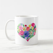 Blumenherz mit Zitat der Ehefrau Kaffeetasse (Links)
