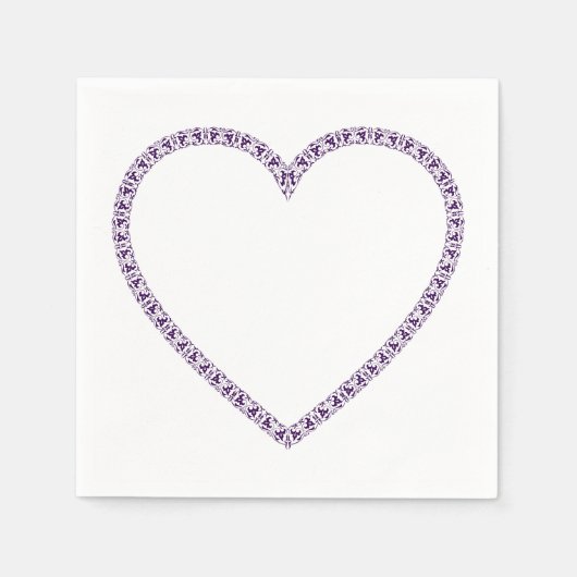 Blumenherz Napkins Serviette (Vorderseite)