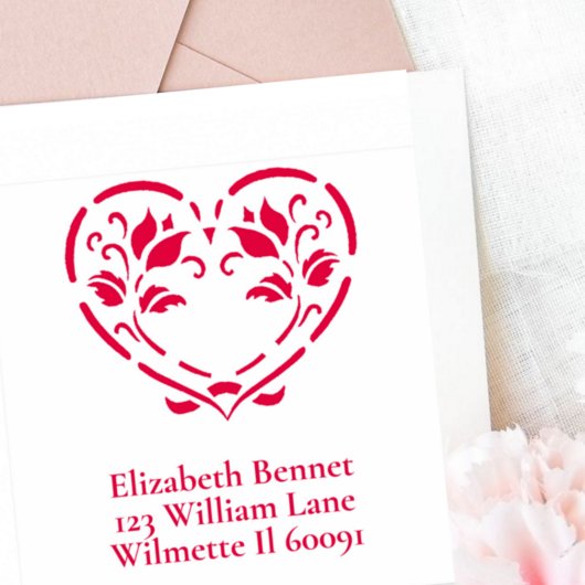 Blumenherz Permastempel